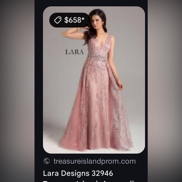 Lara Gown / Prom Dress - $700 VALUE Size 12 - Picture 3 of 13